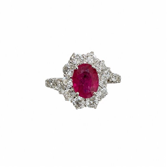 Anello Crivelli Donna in Oro bianco Rubino 1.54 Ct 234-6173 - 234-6173